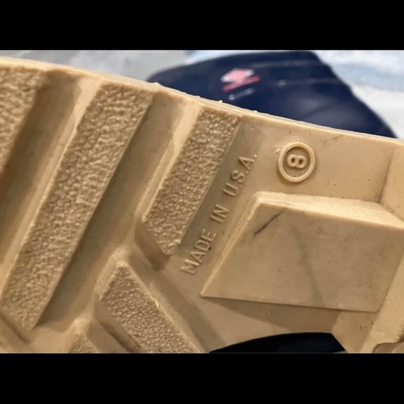 men’s size 8 vintage look red ball rubber gum rainboots - Picture 3 of 8